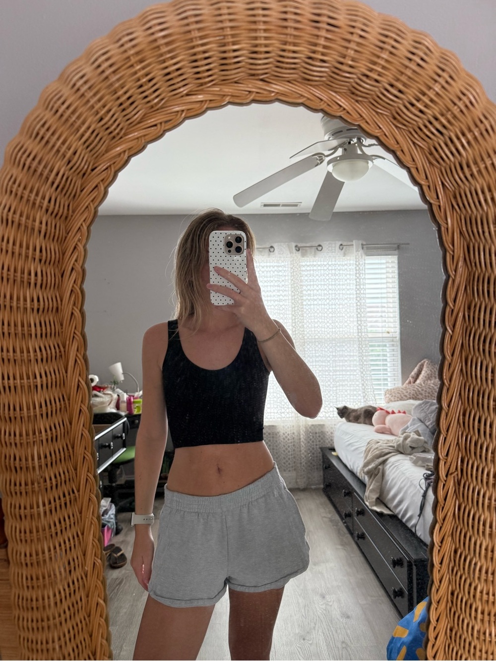 Black Ribbed Crop Tank Top - Simple Everyday Staple